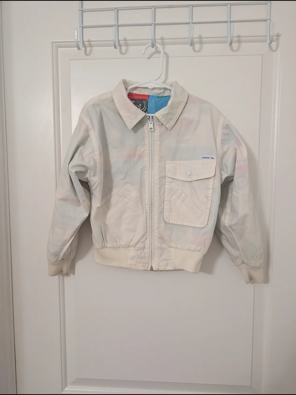 Vintage Reversible London Fog All Over Print Jacket
